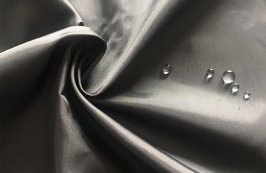 Nylon spun pearlescent fabric