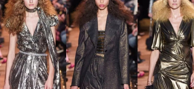 What are the characteristics of metallic fabrics?
